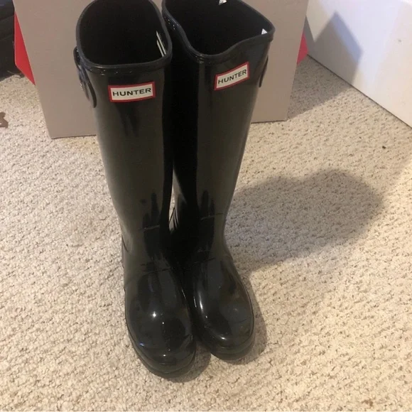 NEW ❤️❤️❤️ Hunter Black Women's Winter & Rain Boots - Picture 1 of 11